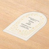 Elegant Clear Acrylic Wedding Einladung (Ablage )