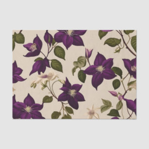 Elegant Clematis Vine Seidenpapier