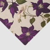 Elegant Clematis Vine Seidenpapier (Ausschnitt)