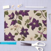 Elegant Clematis Vine Seidenpapier (Handwerk)