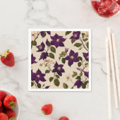 Elegant Clematis Vine Serviette (Beispiel)
