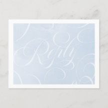 Elegant Cloud Blue Sky Script Watercolor Antwort