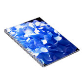 Elegant Cobalt Blau Blumen elegante Hydrangeas Notizblock (Rechte Seite)