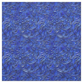 Elegant cobalt blue tooled leather  stoff (Muster)