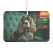 Elegant Cocker Spanel Classic Portrait Design Autolufterfrischer (Vorderseite)