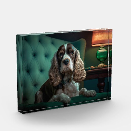 Elegant Cocker Spanel Classic Portrait Design Fotoblock (Links)