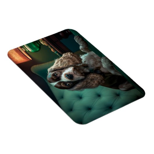 Elegant Cocker Spanel Classic Portrait Design Magnet (Rechte Seite)