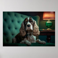 Elegant Cocker Spanel Classic Portrait Design