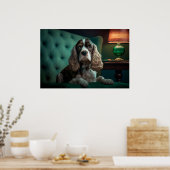 Elegant Cocker Spanel Classic Portrait Design Poster (Küche)