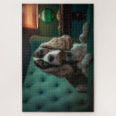 Elegant Cocker Spanel Classic Portrait Design Puzzle (Vertikal)