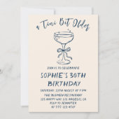 Elegant Cocktail A Tini Bit Older 30th Birthday Einladung (Vorderseite)