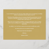 Elegant Collage Lace Romantic 3 Photos Couple Folieneinladung (Rückseite)