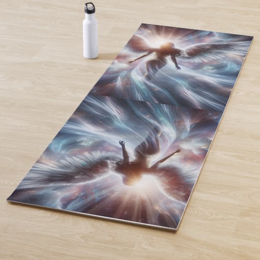 Elegant Colorful Angel of Light Yogamatte (Beispiel)
