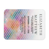 Elegant Colorful Wedding Invitation Magnet (Horizontal)