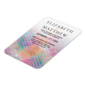 Elegant Colorful Wedding Invitation Magnet (Linke Seite)