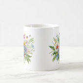 Elegant Colorful Wildflower Bouquet  Kaffeetasse (Mittel)
