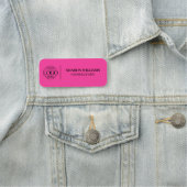 Elegant Company Business Logo Employee Magnetic Namensschild (Beispiel)