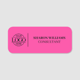 Elegant Company Business Logo Employee Magnetic Namensschild