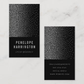 Elegant Confetti Gradient Visitenkarte (Vorne/Hinten)