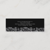 Elegant Confetti Mini Visitenkarte (Rückseite)