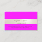 Elegant Confetti Pink Fluorescent Treuekarte (Rückseite)