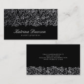 Elegant Confetti Visitenkarte (Vorne/Hinten)