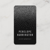 Elegant Confetti Visitenkarte (Vorderseite)