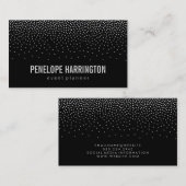 Elegant Confetti Visitenkarte (Vorne/Hinten)