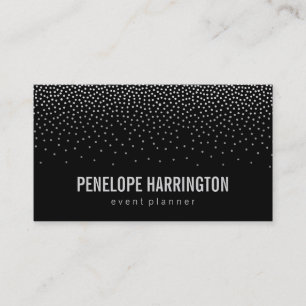 Elegant Confetti Visitenkarte