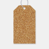 Elegant Congrats Graduate Gold Glitter Photo Geschenkanhänger (Rückseite)