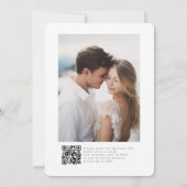 Elegant Copper & Earthy Botanical Photo Wedding Einladung (Rückseite)