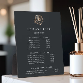 Elegant Copper Hibiscus Flower Pricing/Services Fotoplatte