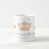 Elegant Copper Royal Floral & Foliage Cleaning Kaffeetasse (Mittel)