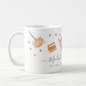 Elegant Copper Royal Floral & Foliage Cleaning Kaffeetasse (Links)