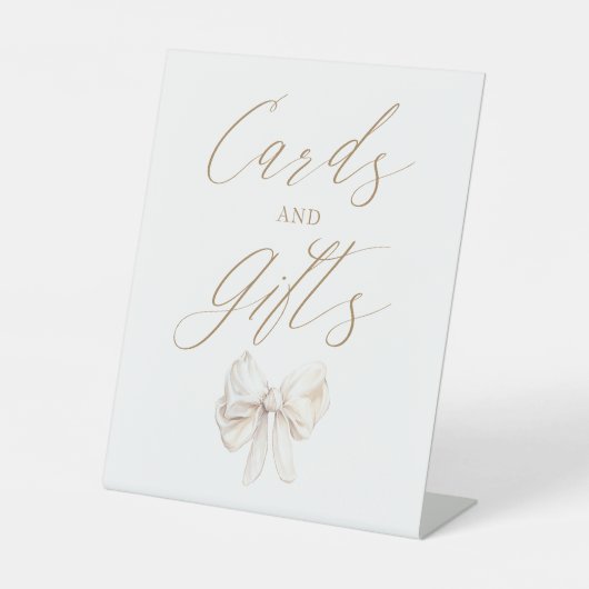 Elegant Coquette Bow Cards and Gifts Sockelschild (Vorderseite)
