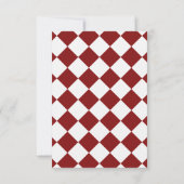 Elegant Coquette Bow Checkered Graduation Party Dankeskarte (Rückseite)