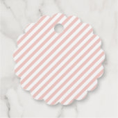 Elegant Coquette Pink Gold Bow Thank you Sweet 16 Geschenkanhänger (Rückseite)