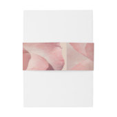 Elegant Cora Pink Rose Floral Wedding Mailing Einladungsbanderole (Rückseitenbeispiel)