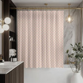 Elegant Coral Grey Curtain Cozy Modern Bathroom Duschvorhang