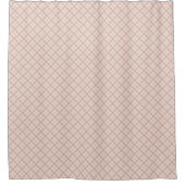 Elegant Coral Grey Curtain Cozy Modern Bathroom Duschvorhang (Vorderseite)