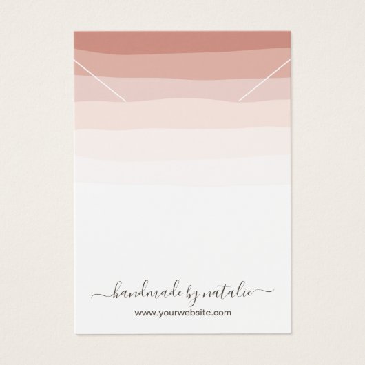 Elegant Coral Shades Necklace Display Holder (Vorderseite)