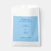 Elegant Cornflower Blue Gastgeschenk Hochzeit Bags Geschenktütchen (Vorderseite)