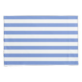 Elegant Cornflower Blue Stripes Kissenbezug (Vorderseite-Rechts)