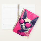 Elegant Cornish Rex Cat Pink Planer (Anzeige)
