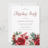 Elegant Corporate Christmas Soirée Einladung (Vorderseite)