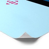 Elegant Corporate Motivierend 24"x36" Large Poster (Ecke)