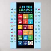 Elegant Corporate Motivierend 24"x36" Large Poster (Vorne)