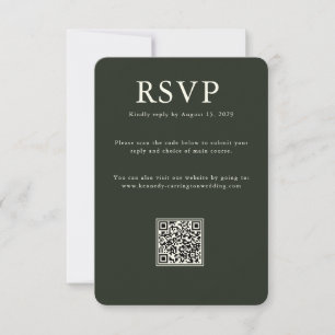 Elegant Country Manor   Ranch-Antwortkarte  RSVP Karte
