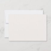 Elegant Country Monogram Wedding RSVP Card Karte (Rückseite)
