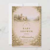 Elegant Countryside Garden Baby Shower Einladung (Vorderseite)
